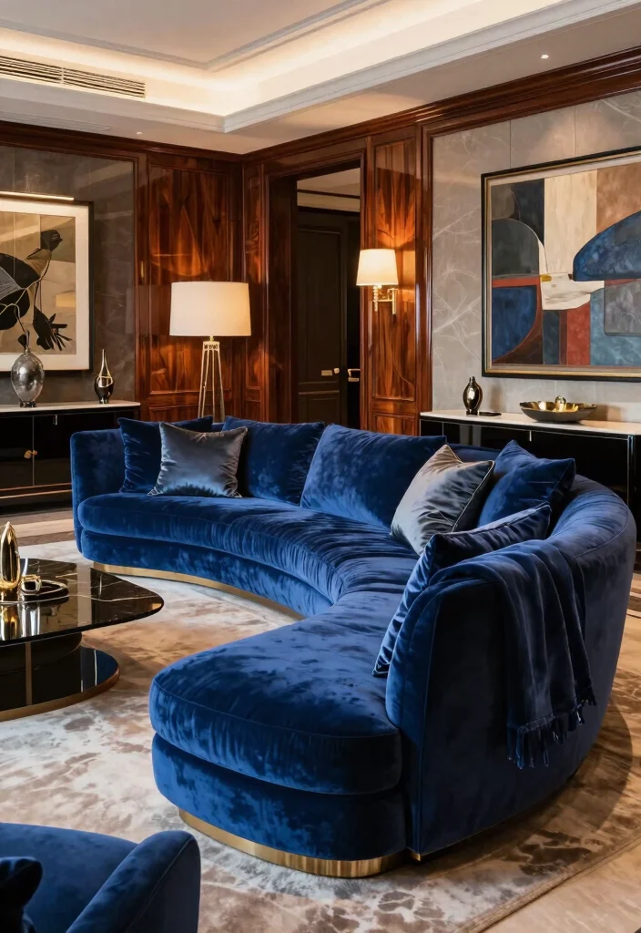 18 Mario Bellini Sofa Living Room Ideas: Iconic Statement Style - 18. Sophisticated Luxe 1