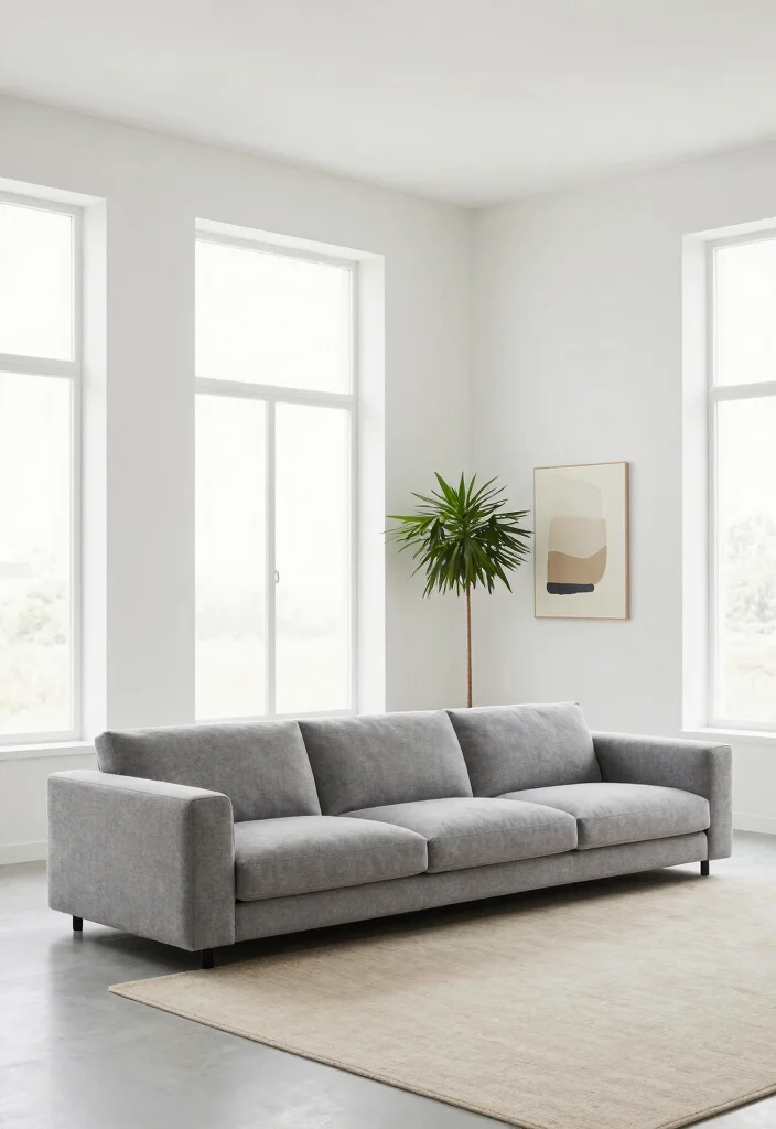 18 Mario Bellini Sofa Living Room Ideas: Iconic Statement Style - 2. Minimalist Zen Retreat 1