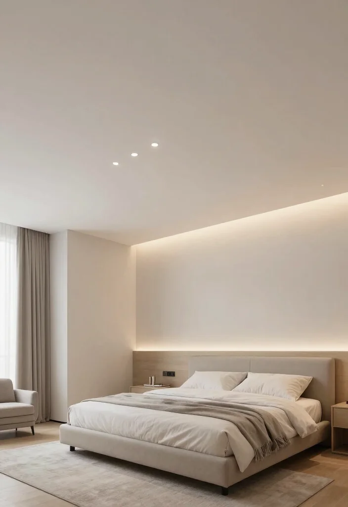 18 PVC Ceiling Design Bedroom Ideas for Modern Affordable Style - 13. Recessed Lighting with PVC Ceilings 1