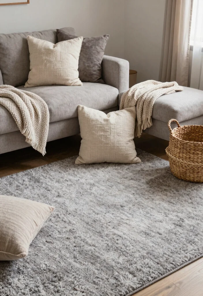 18 Unique Living Room Decor Ideas One of a Kind Style - 9. Cozy Textures 1