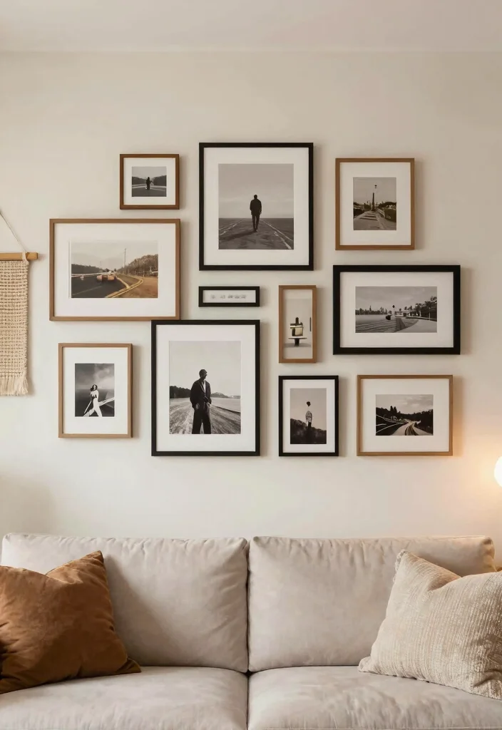 19 Decor Living Room Ideas: Easy Ways to Refresh Your Space - 14. Switch Up Wall Art 1