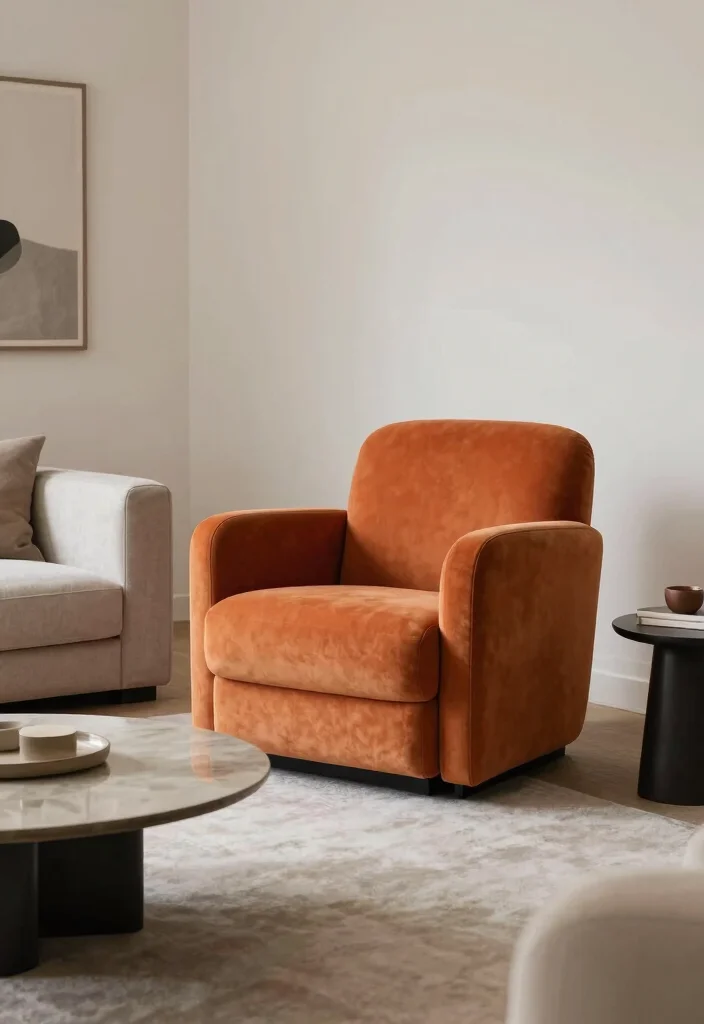 19 Decor Living Room Ideas: Easy Ways to Refresh Your Space - 5. Go for Statement Furniture 1