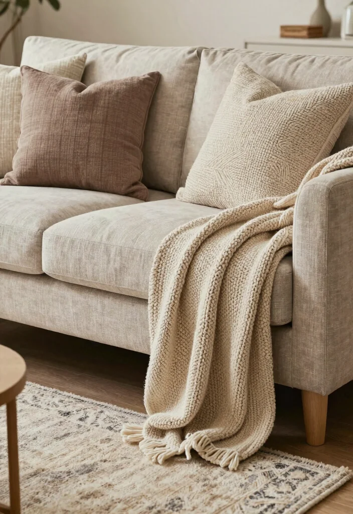 19 Decor Living Room Ideas: Easy Ways to Refresh Your Space - 6. Upgrade Your Textiles 1