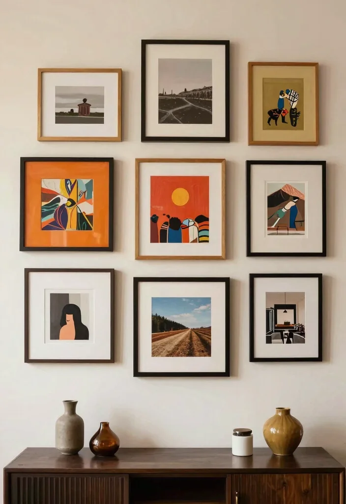 19 Decor Living Room Ideas: Easy Ways to Refresh Your Space - 7. Create a Gallery Wall 1