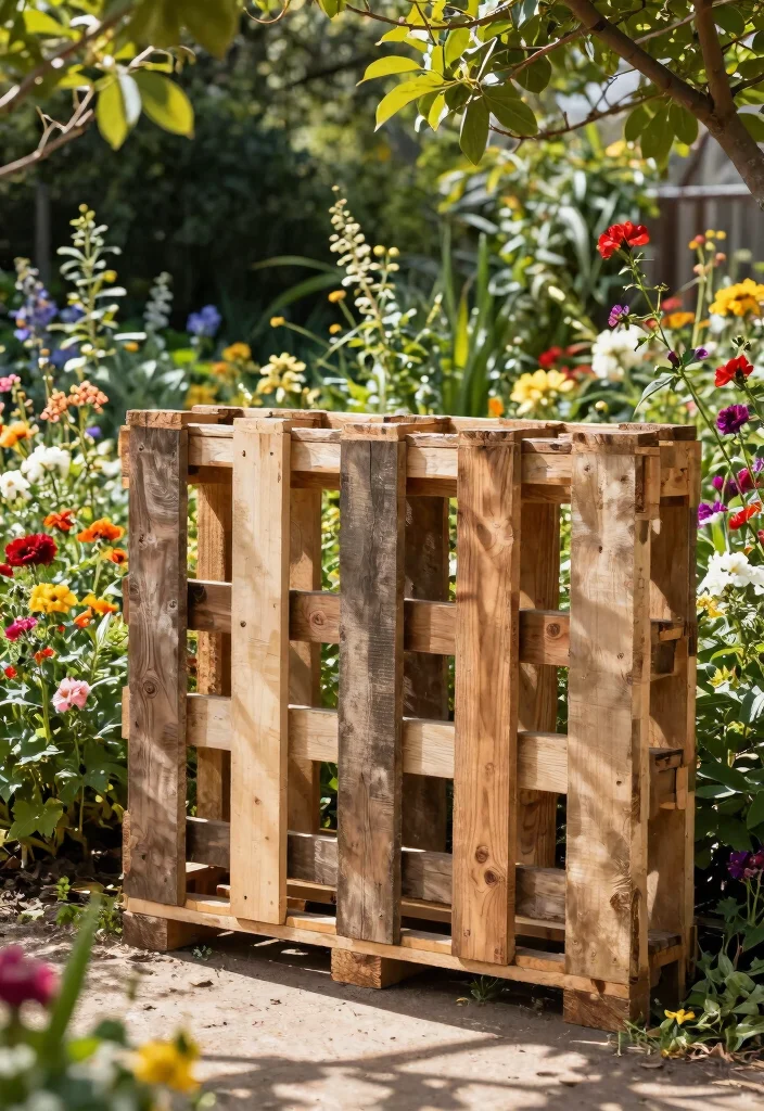 12 Cheapest Fence Ideas That Actually Look Good From the Street - 1. Rustic Pallet Fence 1