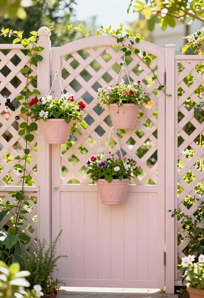 12 Cheapest Fence Ideas That Actually Look Good From the Street - 12. Vinyl Lattice Fence 1
