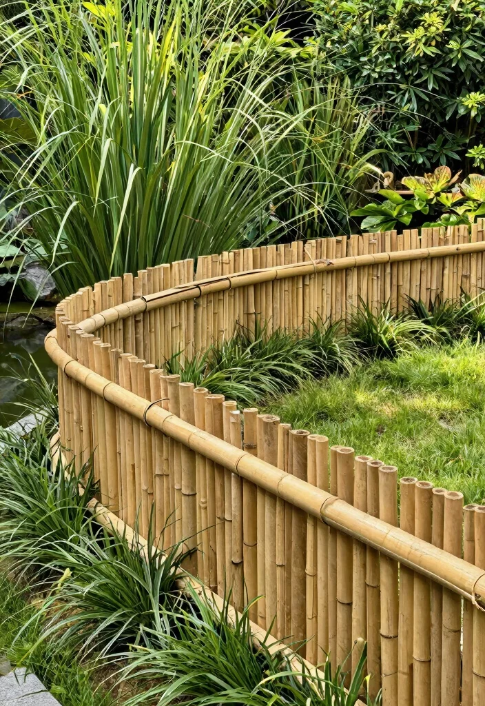 12 Cheapest Fence Ideas That Actually Look Good From the Street - 2. Bamboo Fencing 1