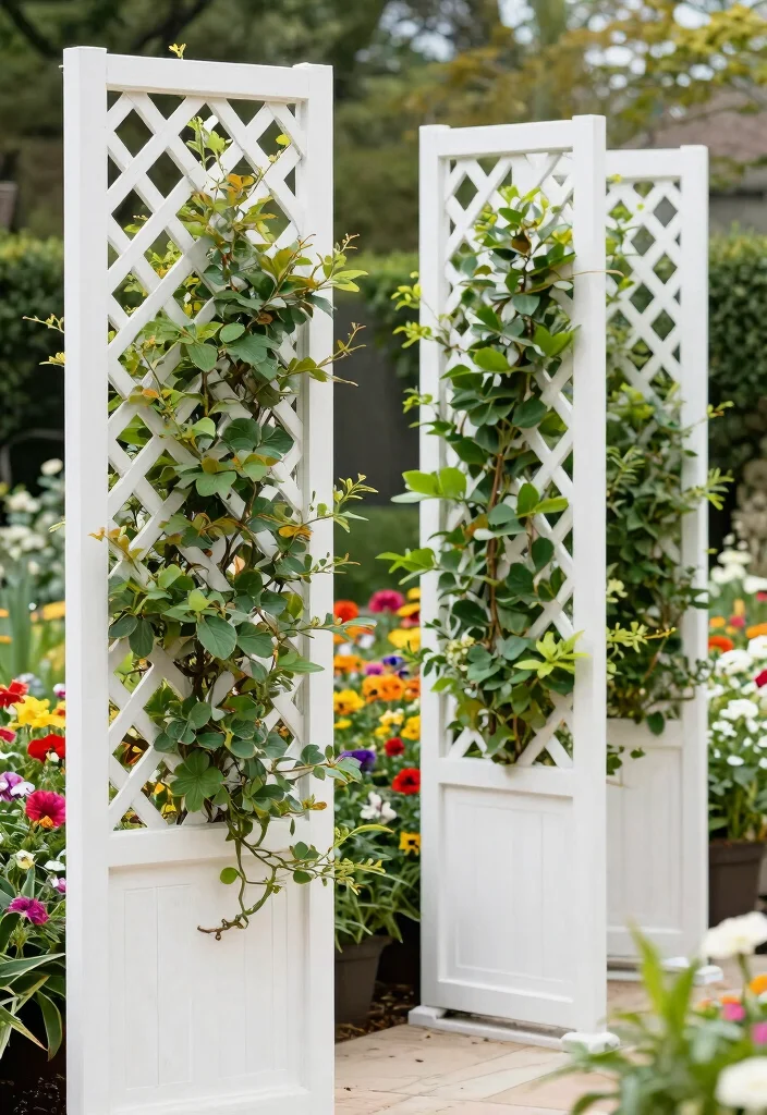 12 Cheapest Fence Ideas That Actually Look Good From the Street - 6. Decorative Lattice Panels 1