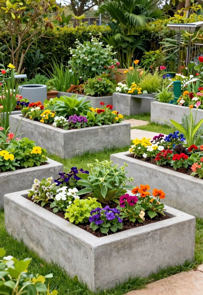 12 Concrete Planter Boxes That Don't Crack in Winter Freeze - 12. Eco-friendly Concrete Planters 1