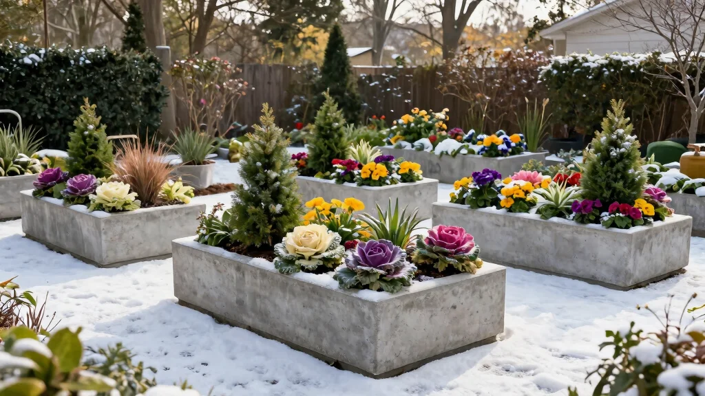12 Concrete Planter Boxes That Don't Crack in Winter Freeze