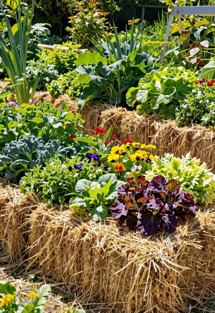 12 Easy Raised Garden Beds That Build in Under an Hour - 10. Straw Bale Garden Bed 1