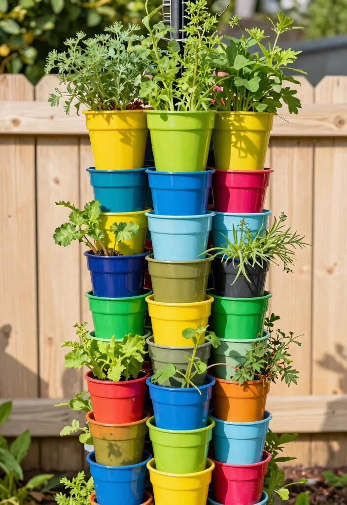 12 Easy Raised Garden Beds That Build in Under an Hour - 2. Vertical Tower Garden 1