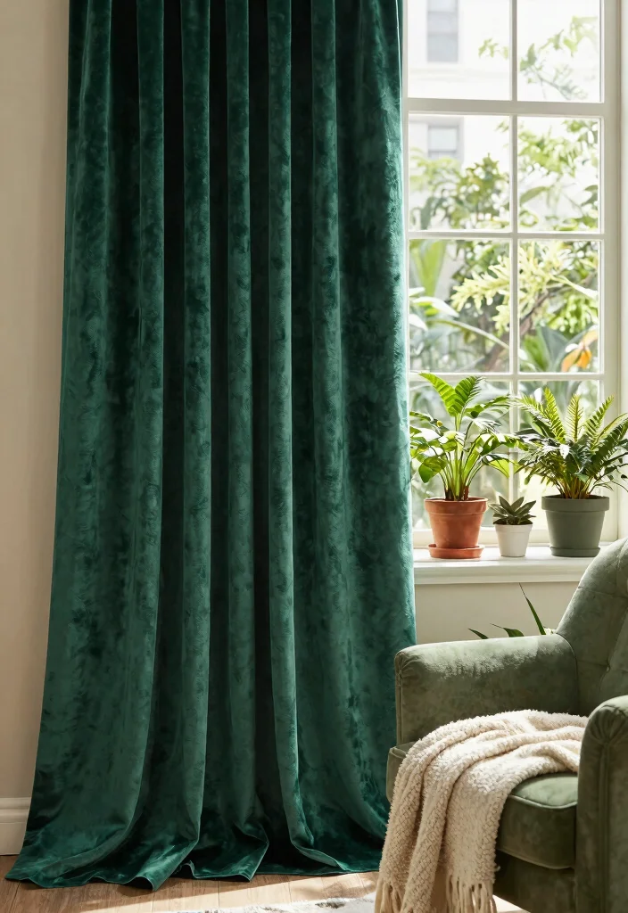 12 Floor to Ceiling Curtains That Make Low Ceilings Look Higher - 8. Textured Fabrics 1