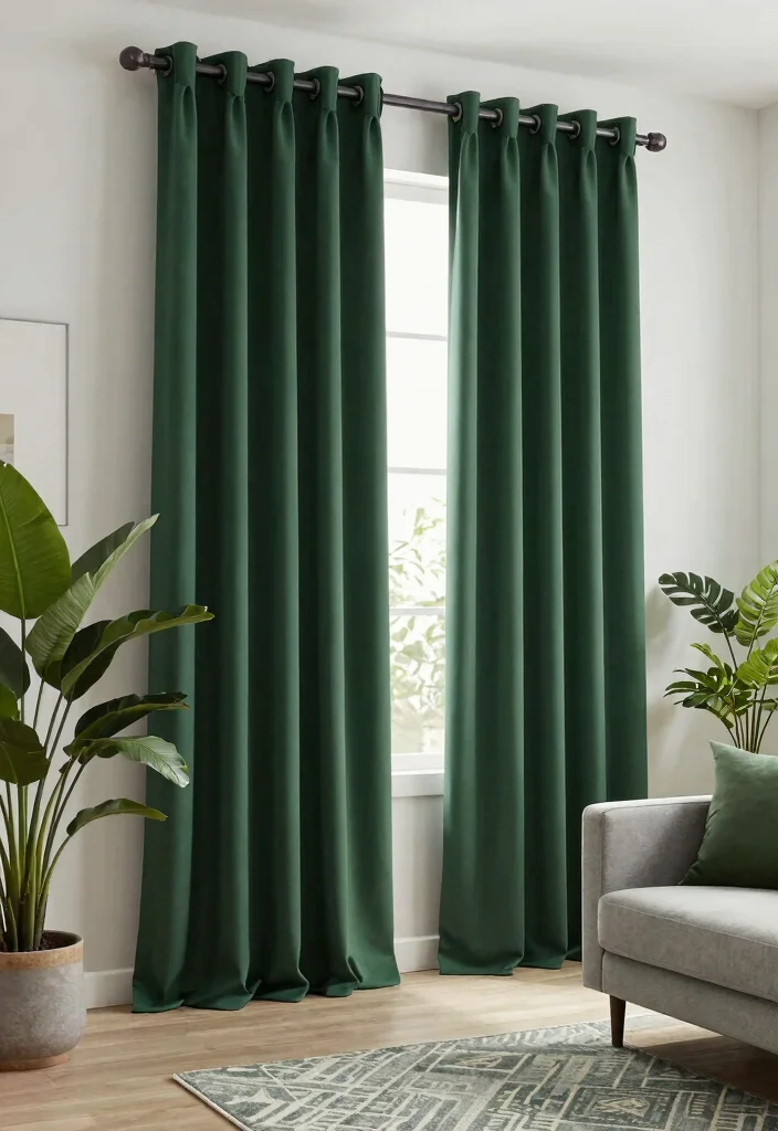 12 Floor to Ceiling Curtains That Make Low Ceilings Look Higher - 9. Monochromatic Magic 1