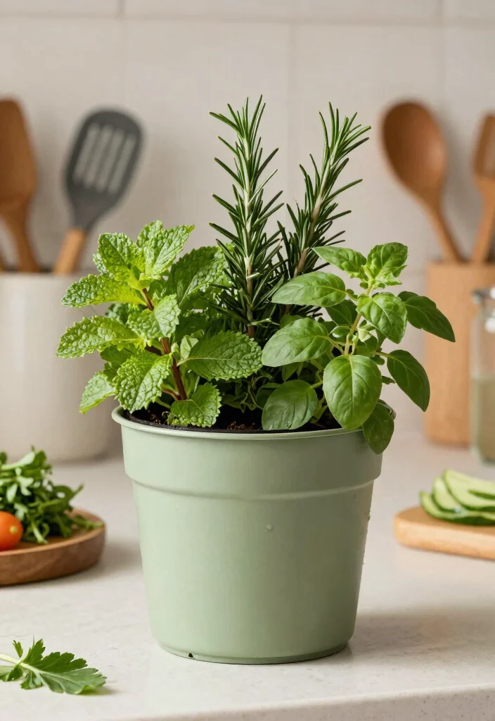 12 Herb Planter Suggestions Indoor That Fit on Tiny Kitchen Counters - 8. Multi-Purpose Herb Pots 1
