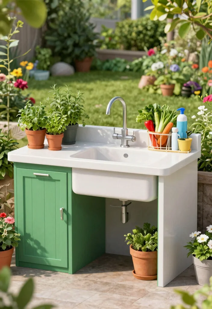 12 Small Outdoor Kitchen Ideas That Don't Need a Full Build-Out - 12. Outdoor Sink Station 1