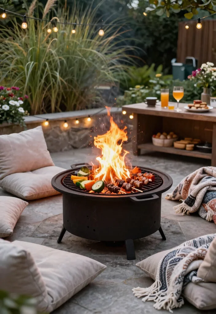 12 Small Outdoor Kitchen Ideas That Don't Need a Full Build-Out - 3. Fire Pit Cooking 1
