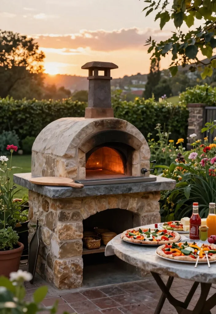 12 Small Outdoor Kitchen Ideas That Don't Need a Full Build-Out - 9. Compact Pizza Oven 1