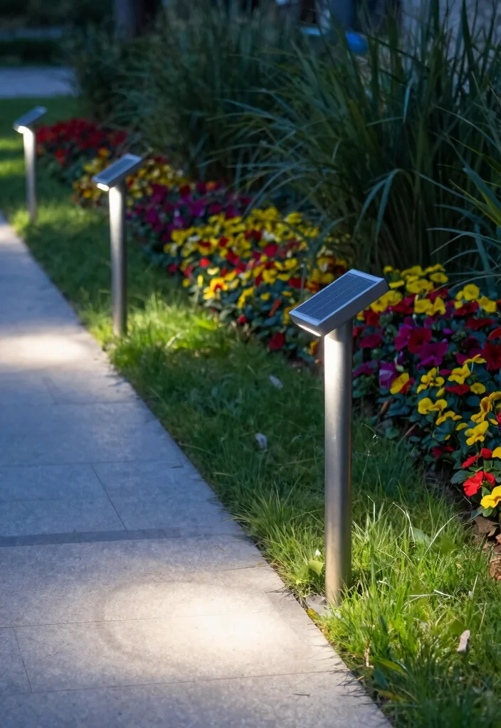 12 Solar Lights Ideas Outdoor Walkway Paths That Stay Lit All Night - 2. Elegant Solar Stake Lights 1