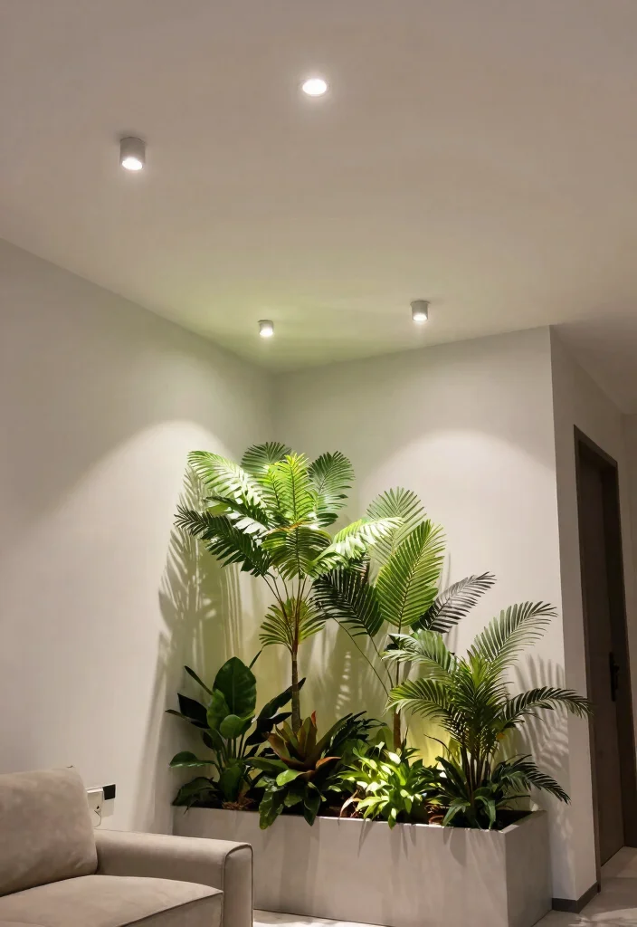 12 Spot Lights Ceiling Living Room Ideas That Don't Need Rewiring - 1. Recessed Solar Spot Lights for a Sleek Look 1
