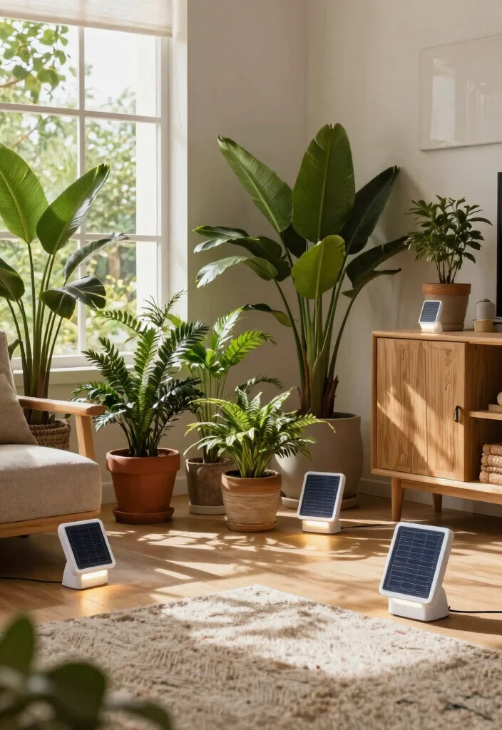 12 Spot Lights Ceiling Living Room Ideas That Don't Need Rewiring - 9. Portable Solar Spot Lights for Flexibility 1