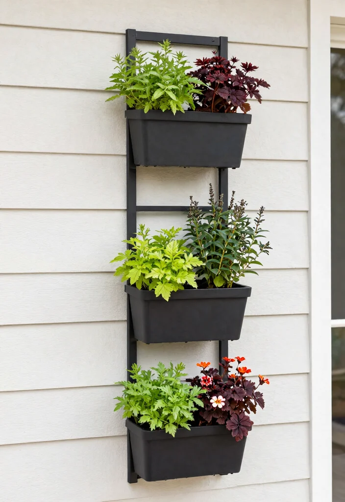 12 Trellis on House Ideas That Don't Damage Siding - 4. Vertical Planter Trellis 1