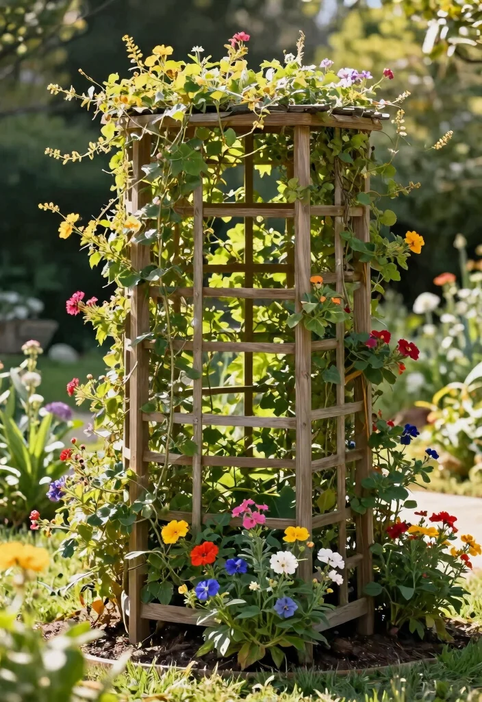 12 Trellis on House Ideas That Don't Damage Siding - 9. Corner Trellis Solutions 1