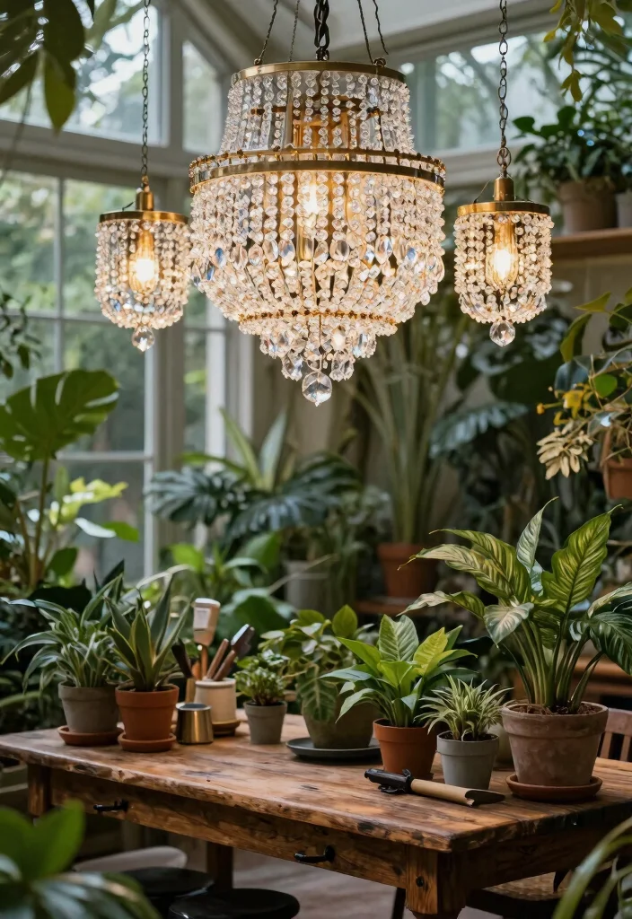 12 Vintage Ceiling Lights That Don't Look Dated - 9. Elegant Crystal Fixtures 1
