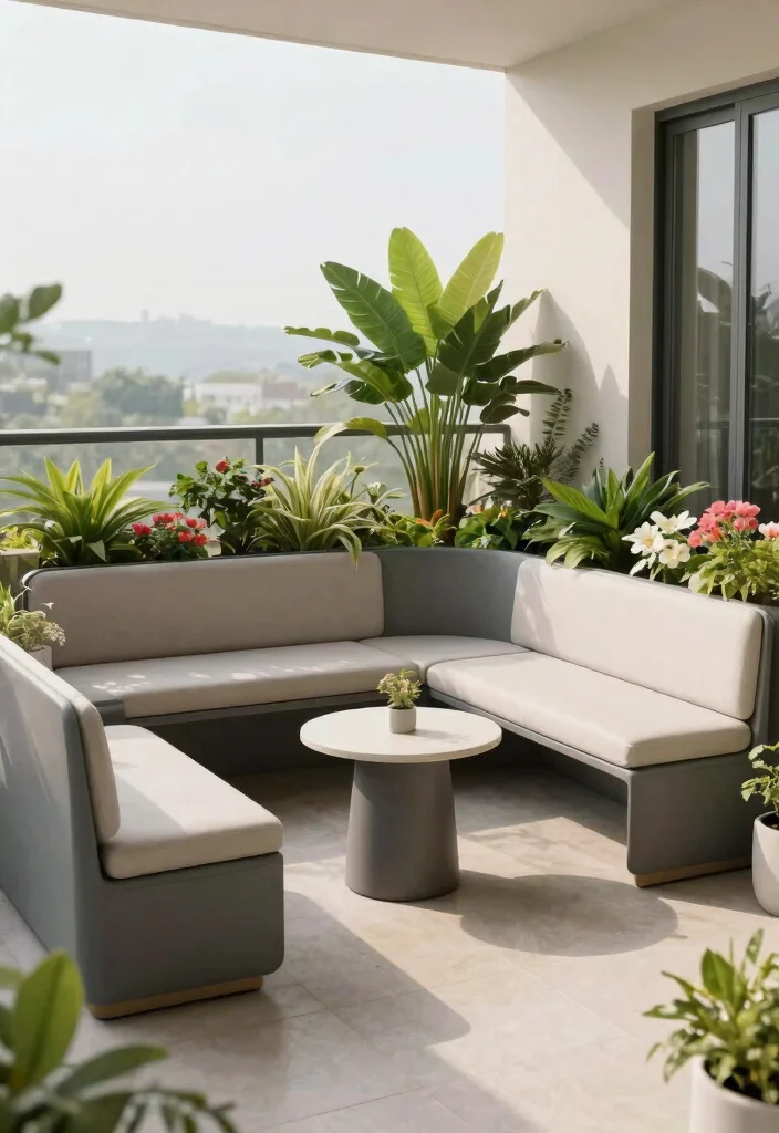 14 Balcony Furniture Ideas for Small Spaces That Fold or Stack - 13. Customizable Modular Furniture 1
