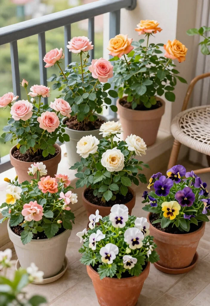 14 Container Flower Garden Ideas for Renters Who Can't Dig - 12. Compact Flower Varieties 1