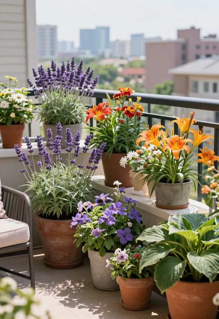 14 Container Flower Garden Ideas for Renters Who Can't Dig - 14. Perennial Flower Containers 1
