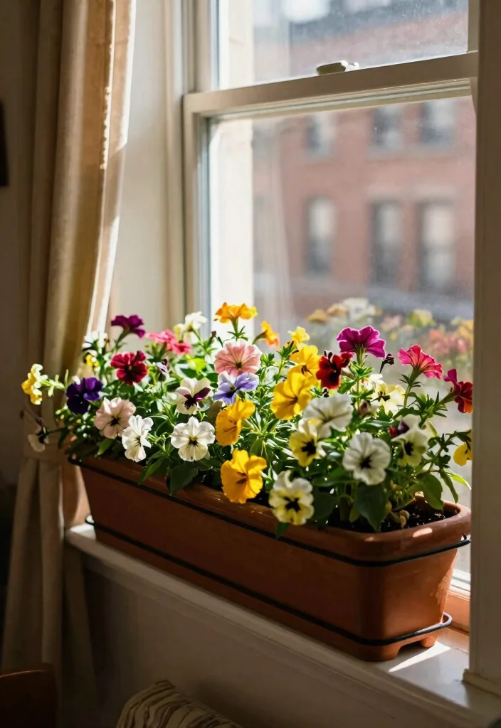 14 Container Flower Garden Ideas for Renters Who Can't Dig - 2. Window Box Flowers 1