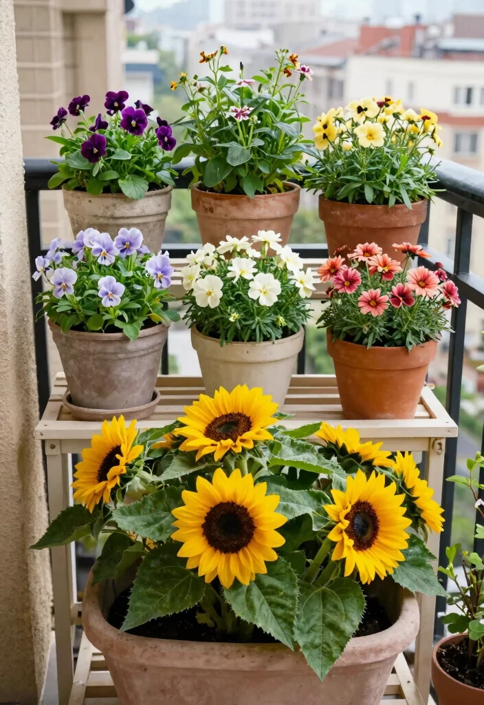 14 Container Flower Garden Ideas for Renters Who Can't Dig - 4. Layered Planter Ideas 1