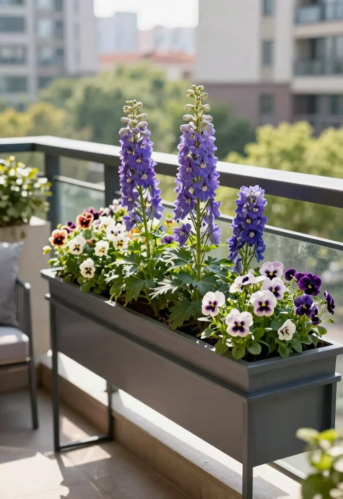 14 Container Flower Garden Ideas for Renters Who Can't Dig - 6. Trough Planters 1