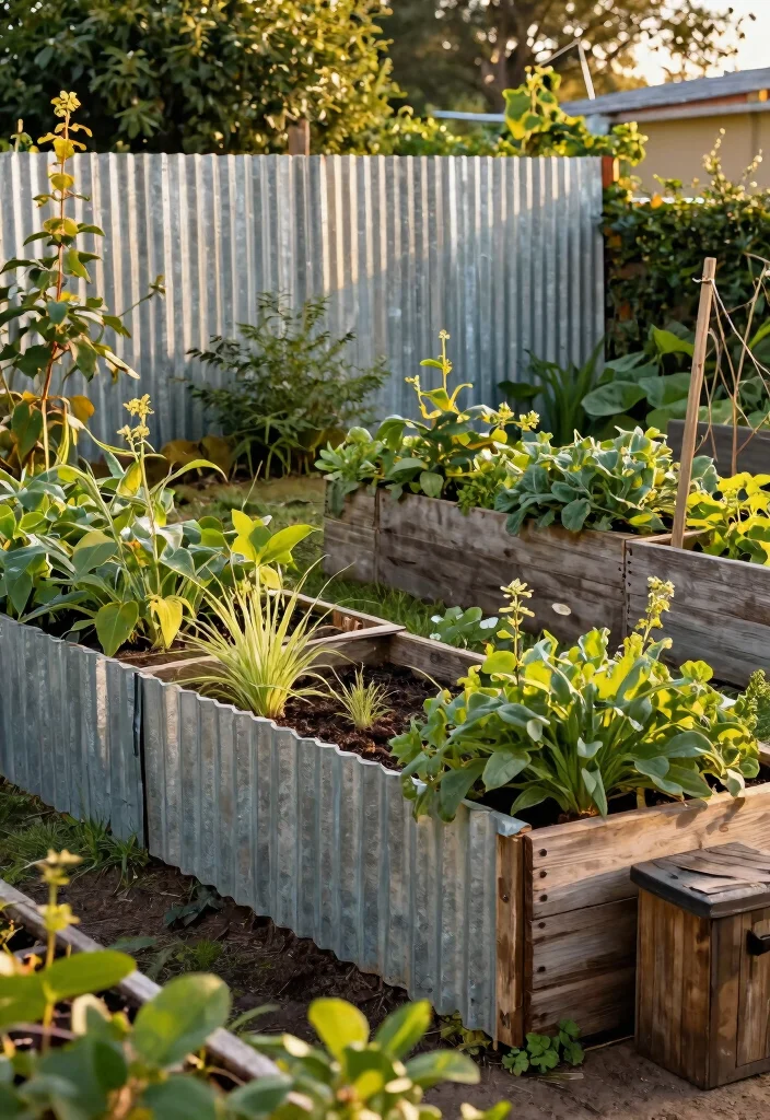 14 Corrugated Metal Fence Ideas That Block Noise and Nosy Neighbors - 11. Eco-Friendly Options 1