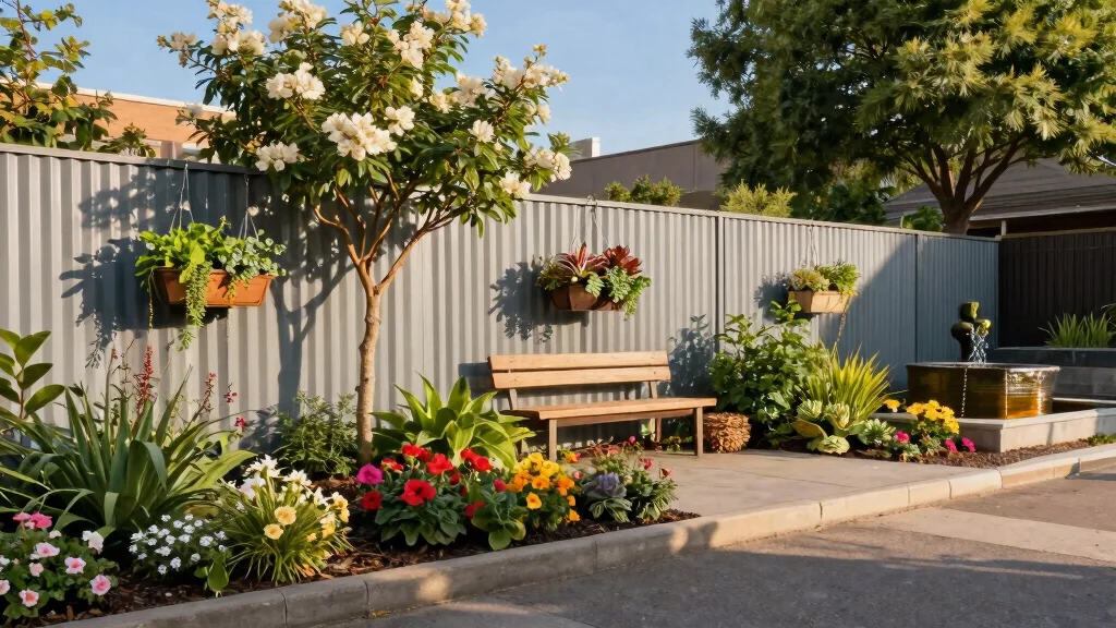 14 Corrugated Metal Fence Ideas That Block Noise and Nosy Neighbors
