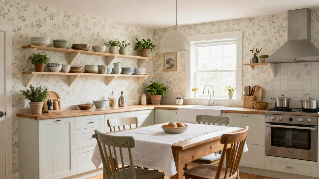 14 Farmhouse Style Wallpaper Ideas That Don't Overwhelm Small Rooms