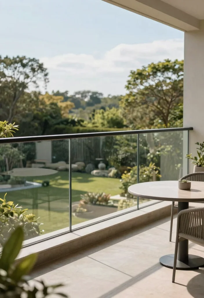 14 Glass Balcony Railing Concepts That Stay Clear Without Constant Cleaning - 1. Frameless Glass Railings for a Sleek Look 1