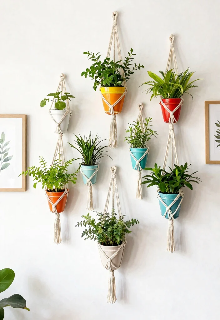 14 Macrame Hanging Planter Ideas That Hold Heavy Pots Safely - 3. Wall-Mounted Macrame Planter 1