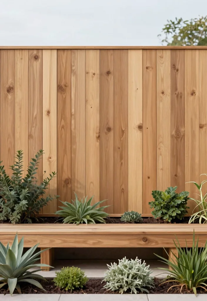 14 Modern Wood Fence Ideas That Provide Full Privacy Fast - 10. Minimalist Designs for Simplistic Elegance 1