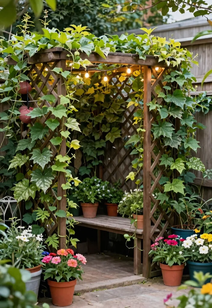 14 Modern Wood Fence Ideas That Provide Full Privacy Fast - 8. Privacy Screens Using Trellises 1