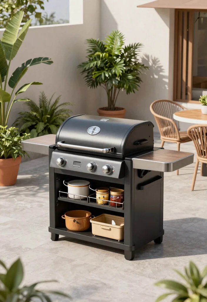 14 Patio Grill Station Ideas That Don't Need a Full Outdoor Kitchen - 13. Grilling Compact Pod 1