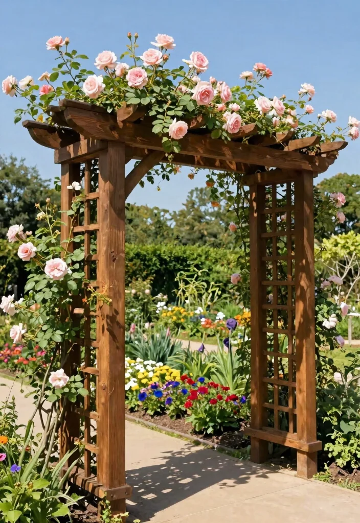 14 Wall Trellis Ideas That Support Heavy Climbing Vines - 1. Classic Wooden Trellis 1
