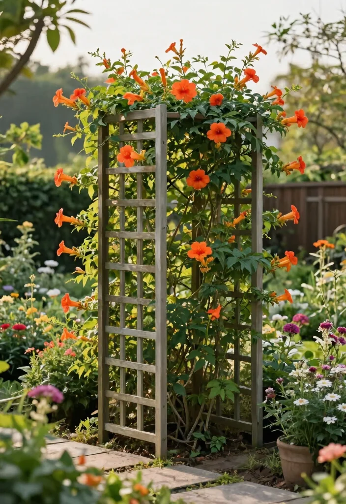 14 Wall Trellis Ideas That Support Heavy Climbing Vines - 13. Garden Screen Trellis 1