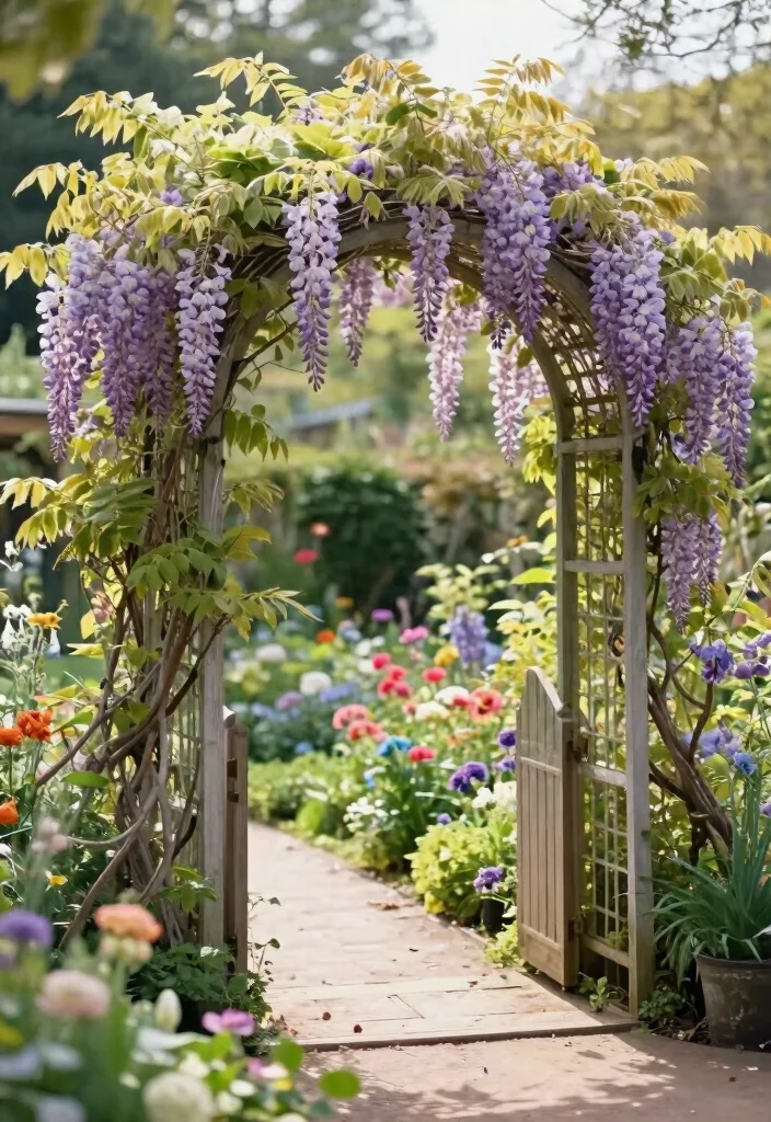 14 Wall Trellis Ideas That Support Heavy Climbing Vines - 5. Archway Trellis 1