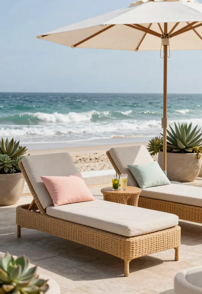 14 Wicker Patio Furniture Sets That Won't Fall Apart in Rain - 2. Coastal Chic Wicker Lounge Chairs 1