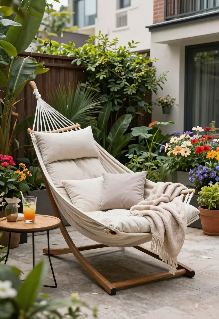 15 Backyard Hammock Ideas That Don't Need Two Perfect Trees - 10. Hammock Loungers for Ultimate Comfort 1