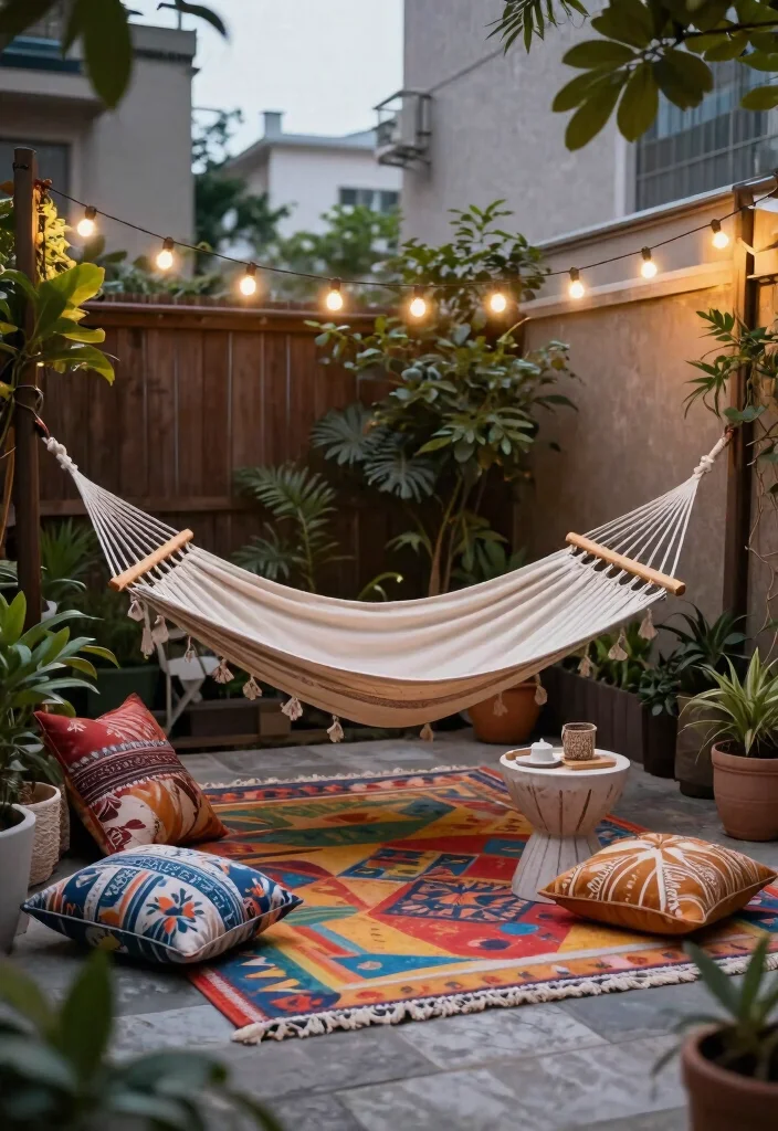 15 Backyard Hammock Ideas That Don't Need Two Perfect Trees - 11. Creating a Hammock Zone with Decor 1