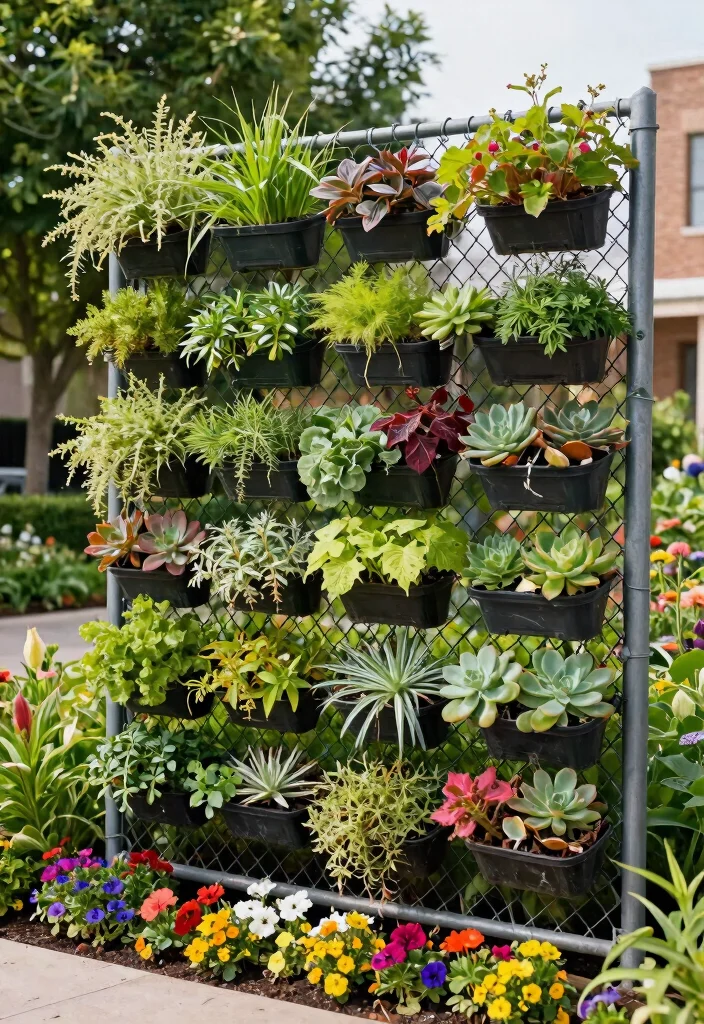 15 Chain Link Fence Ideas Cover Up Solutions for Renters Who Can't Replace - 12. Living Walls 1