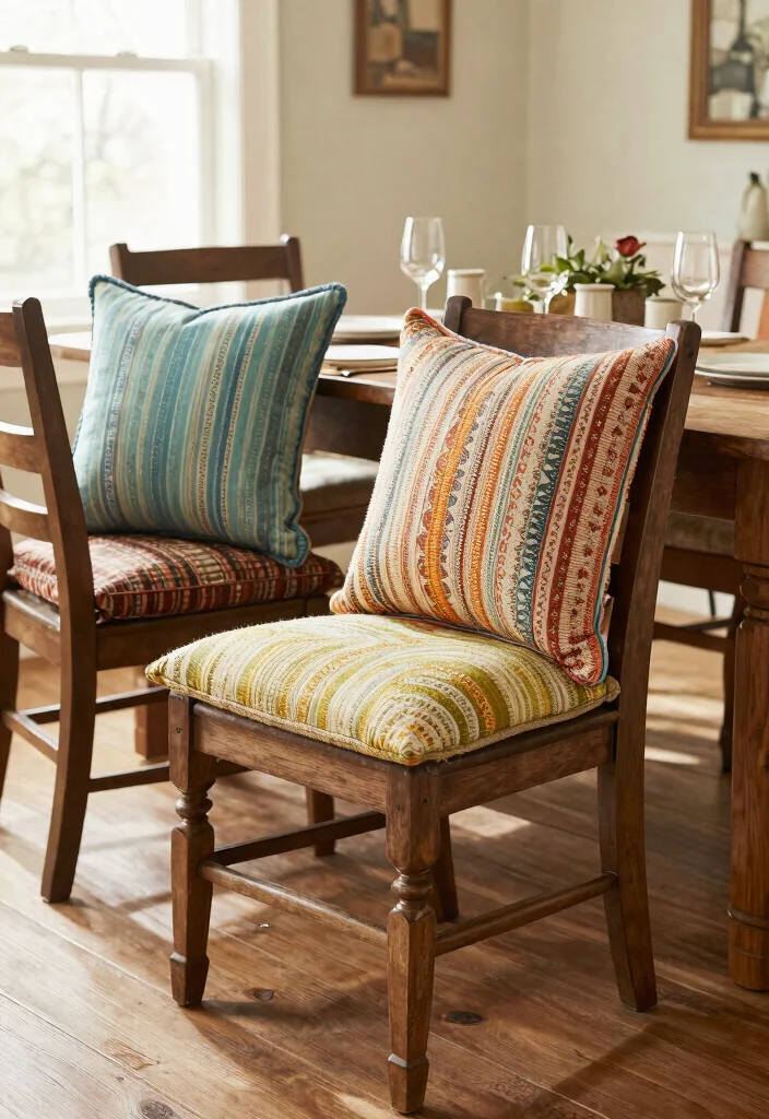 15 Farmhouse Dining Chairs on a Budget That Look Expensive - 10. Farmhouse Dining Chairs with Cushions 1